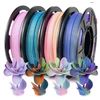 Image 1 : iSANMATE Matte Tri Color Filament Bundle, 3-in-1 Color Rainbow Filament Bundle, 3D Printer Filament 