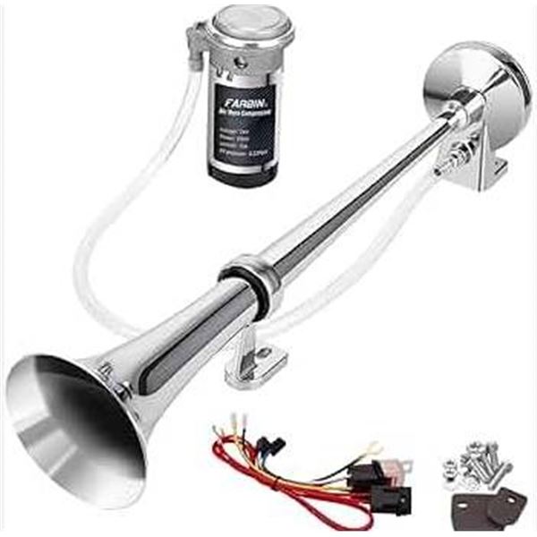 Farbin Air Horn Compressor with 12V Voltage Configuration