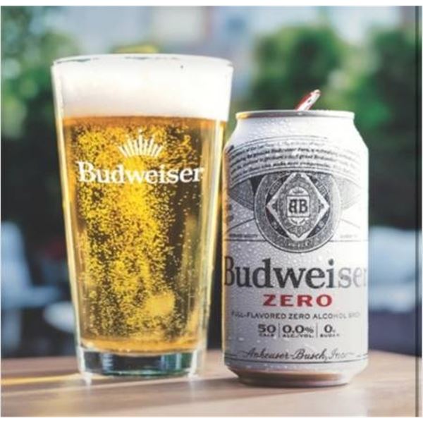 Budweiser Zero 15 x 355 mL Cans Non-Alcoholic Beer Case