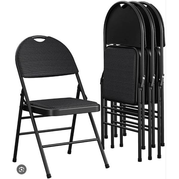 Star Elite Inc. Model 1862084 Padded Folding Chair Set, 4 Pieces