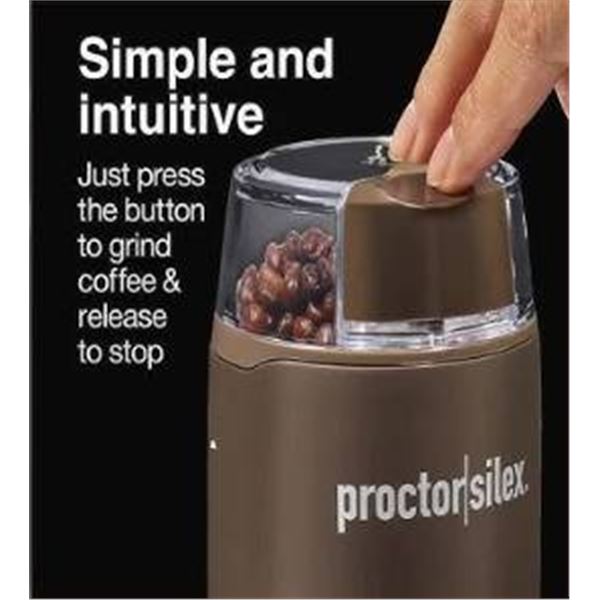 Proctor Silex Coffee Grinder Model 80300 With Safety On/Off Button