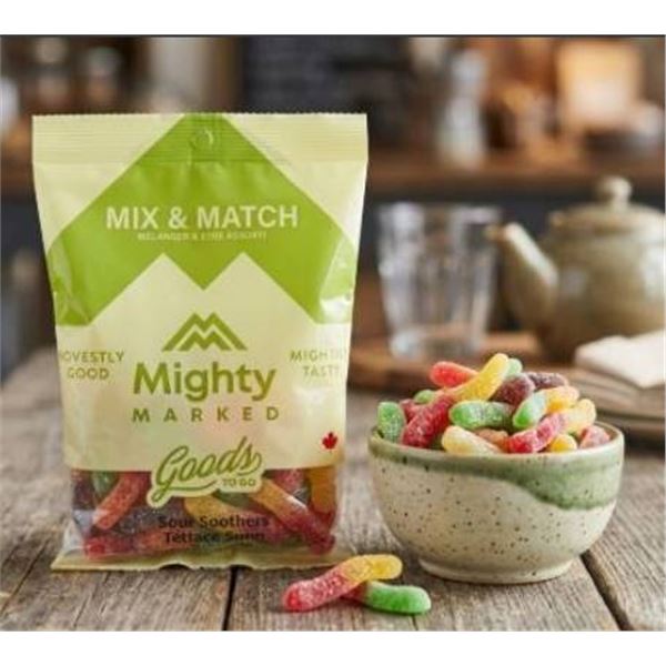 Mighty Marked Sour Soothers 12 x 150g Candy Pack Multiples
