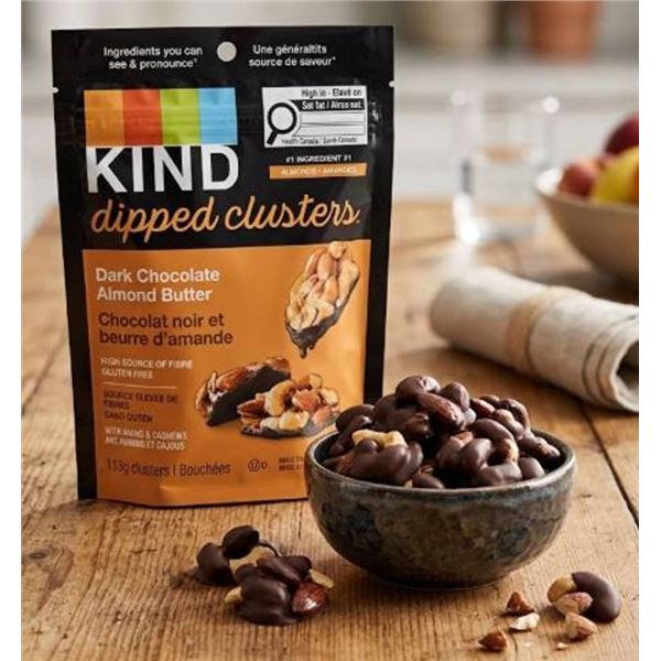 Kind Dipped Clusters Dark Chocolate Almond Butter 8 x 113g
