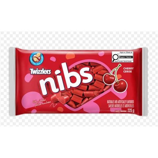 Twizzlers Nibs Cherry Flavored, 12 x 225g Packs