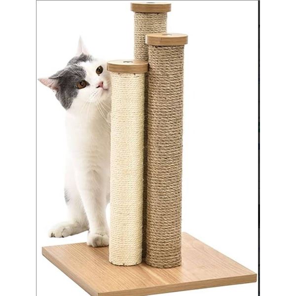 Amazon Basics Cat Scratching Post Triple Scratching Post Beige
