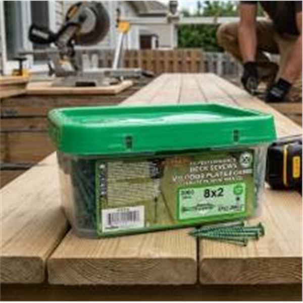 Pro-Fit High-Performance Deck Screws 8x2 2000 Pieces