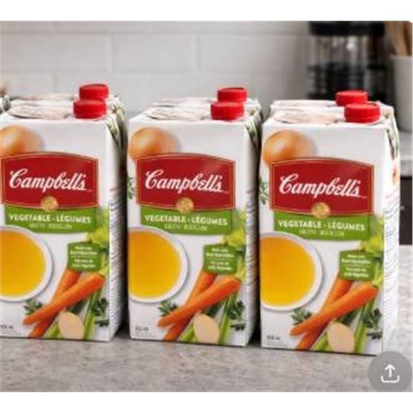Campbell's Vegetable and Legumes Broth 6-Pack, 900 mL Each