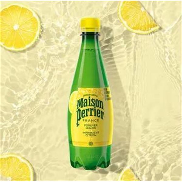 Maison Perrier Lemon Sparkling Water Beverage, 12 x 1L Bottles