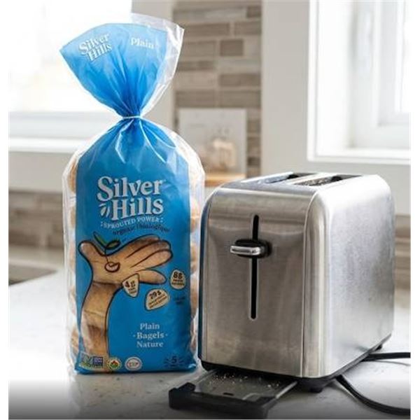 Silver Hills Plain Bagels 6x500g