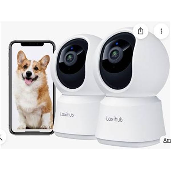 Laxihub P2T-2PACK 3MP Wi-Fi Camera Set