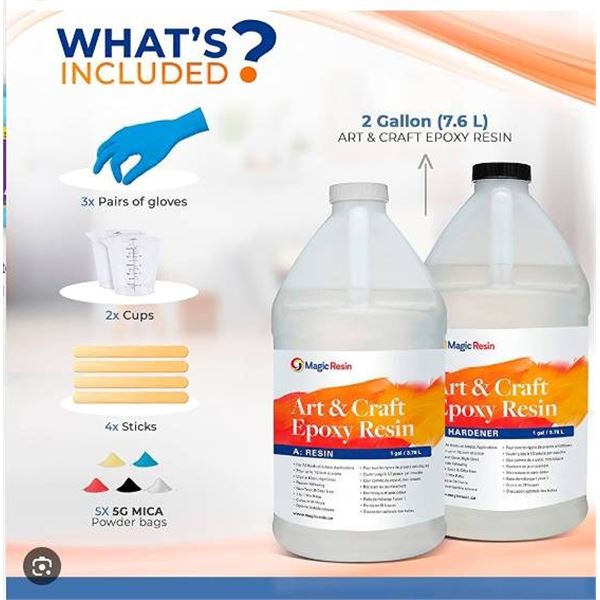 Magic Resin Art & Craft Epoxy Kit 1 Gallon