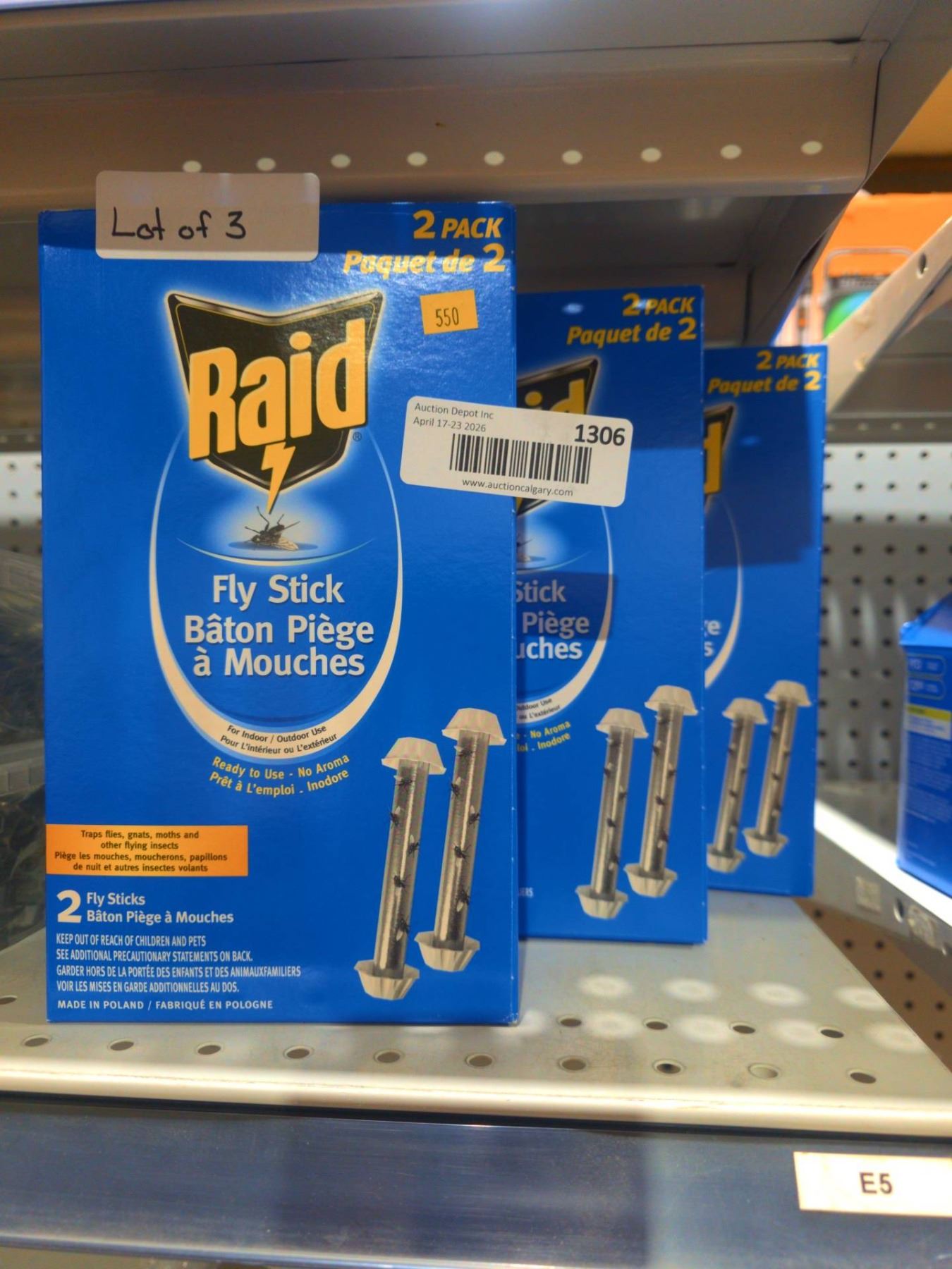 Raid Fly Stick 2-Pack, Lot of 3 Boxes - A D Auction Depot Inc.