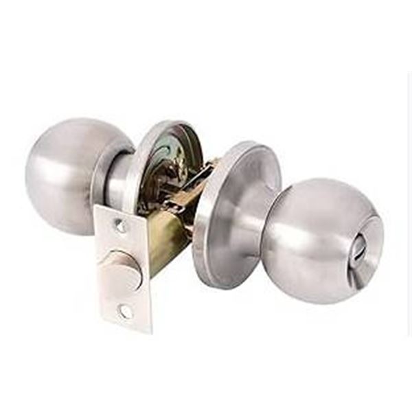 Raider Bathroom Door Knob Set, Lot of 4