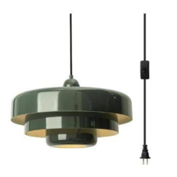 DoungRos Plug-in Green 3-Layer Pendant