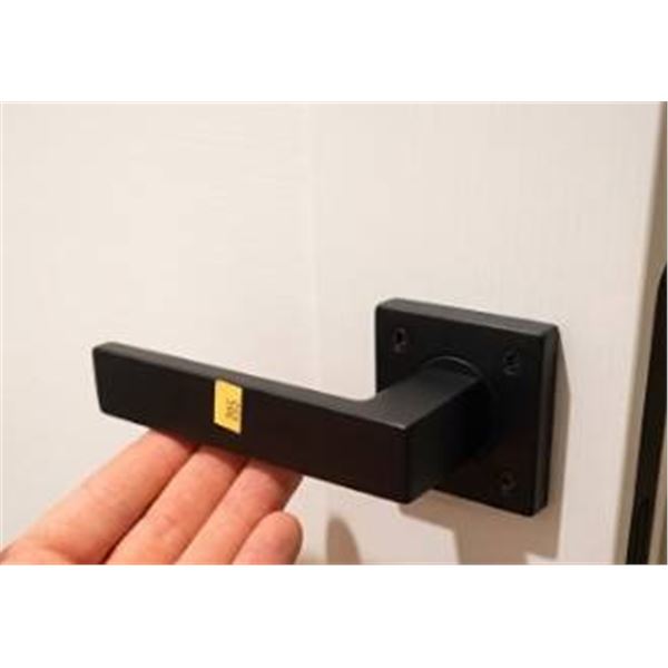 Matte Black Square Door Lever Sets