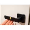 Image 1 : Matte Black Square Door Lever Sets