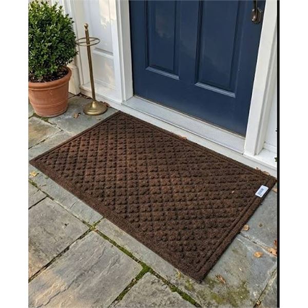 Lot of 3 -  Brown Rubber Back Floor Mats