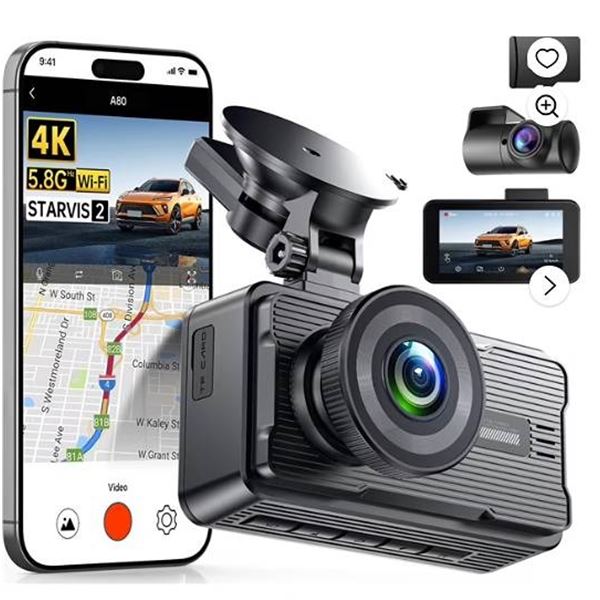 Jomise Dash Cam Front and Rear Set
