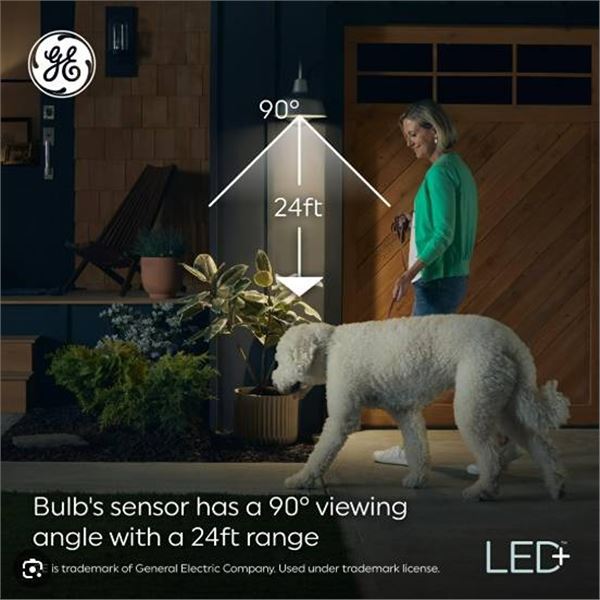Lot of 5 - 2 pack GE LED A21 Motion Sensor Bulbs