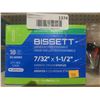 Image 2 : Bissett 7/32" x 1-1/2" Crown Staples, 5000ct