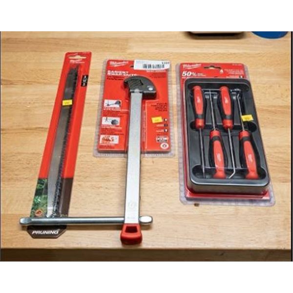 Milwaukee Hand Tools Assortment, 4 Pieces
