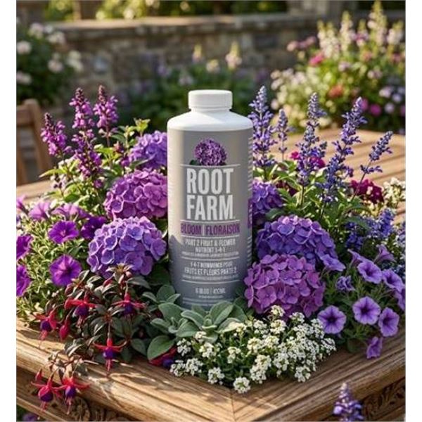 Root Farm Part 2 Bloom Nutrient 1-4-7 12x473ml