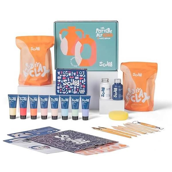 Sculpd Pottery Kit for Two Matte Varnish