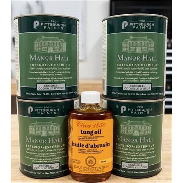 PPG Pittsburgh Paints Set & Tung Oil