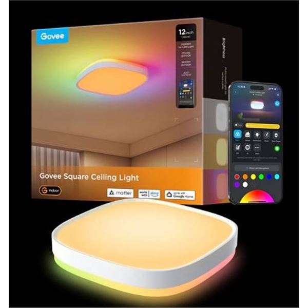 Govee Square Ceiling Light, 12 Inch