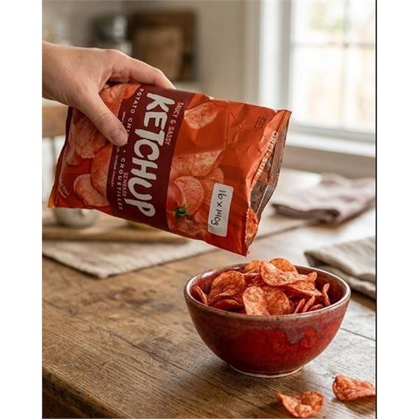 Ketchup Potato Chips 16x140g Pack