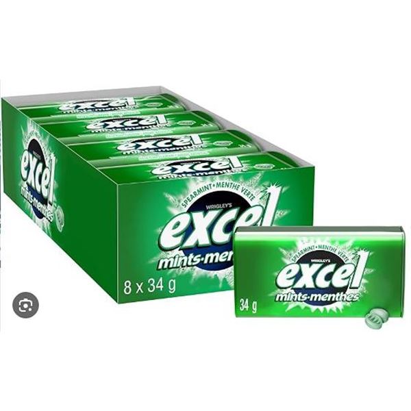 Excel Mints 8-Pack (34g Each)