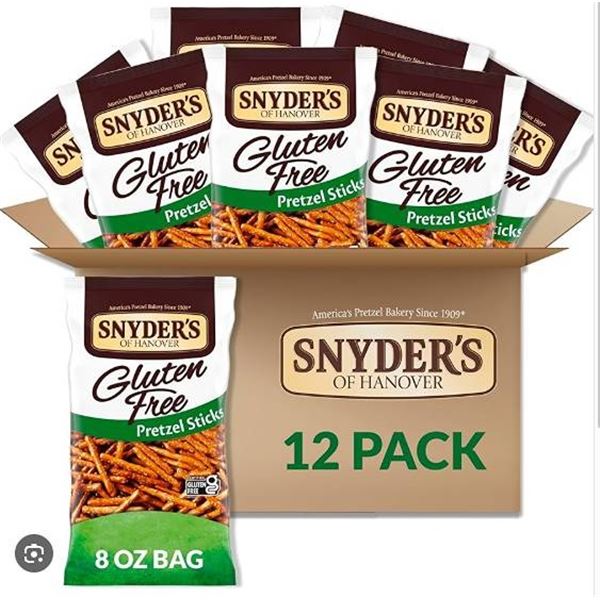 Snyder's Gluten Free Pretzel Sticks 12x220g