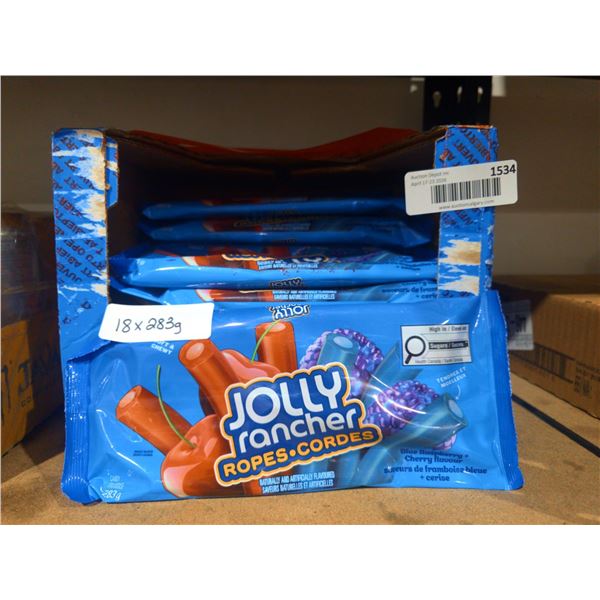 Jolly Rancher Ropes 18-Pack 283g Each