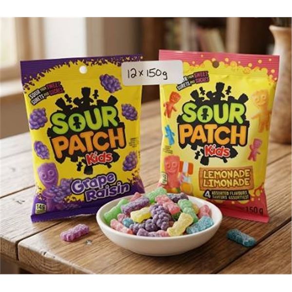 Sour Patch Kids Grape and Lemonade 12-Pack