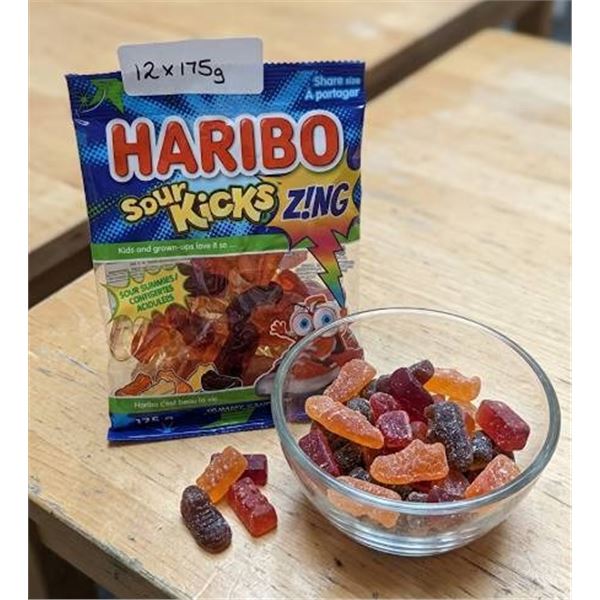 Haribo Sour Kicks ZING 12-Pack 175g Each