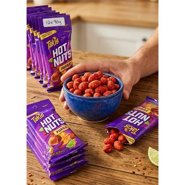 Takis Hot Nuts Fuego 12 Pack 90g Each