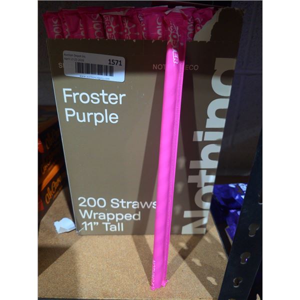 Froster Purple Straws 200-Pack 11"
