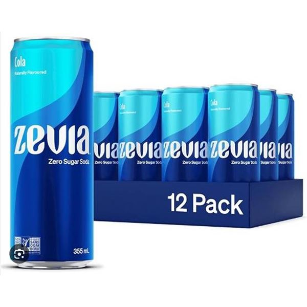 Zevia Cola 12-Pack 355ml Cans 2023