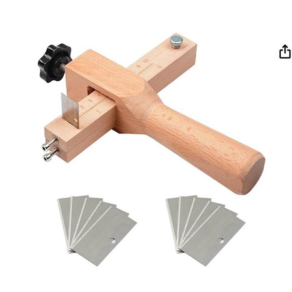 CJRSLRB Leather Cutter Tool with Scale and Accessories