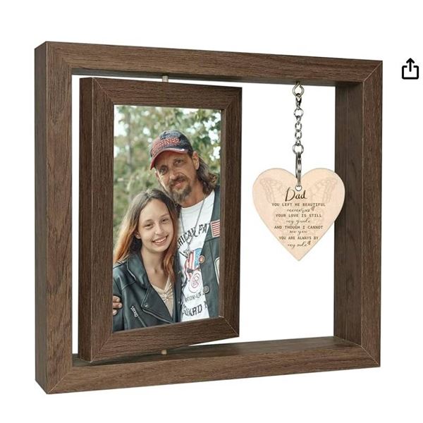 Memorial Picture Frames Gifts for Loss of Father, Dad Picture Frame