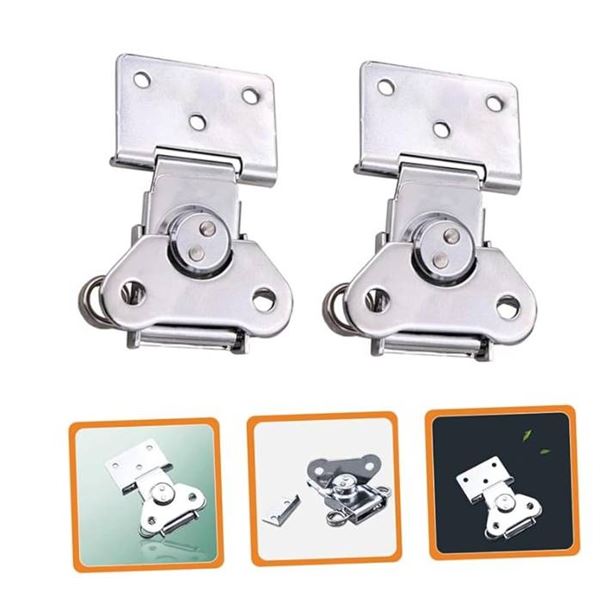 KingseaÂ 2pcs Spring Loaded Butterfly Latches Hardware for Wooden Box Jewelry Box and Cabinets