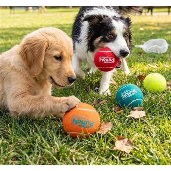 Outward Hound Squeaker Ballz Dog Toy Set - Pack of 4