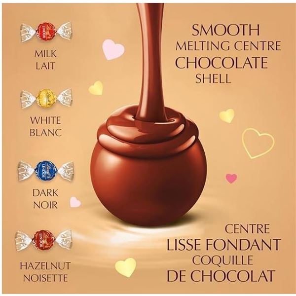 Lindt Lindor Assorted Chocolate Truffles 6 x 60g Bags