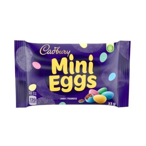 Cadbury Mini Eggs Candy, 48 x 33 g Packs