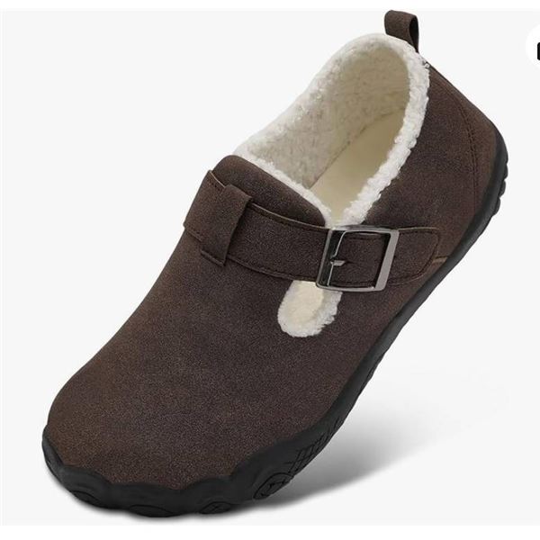 JIASUQI Womenâ€™s Menâ€™s Slippers Coffee, Size 7 Women/6 Men,Â