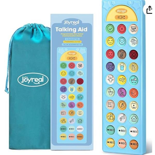 Joyreal AAC Device for Autism, Non Verbal Communication Tools for Speech Therapy & Stroke Rehab. Aut