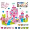 Image 1 : WSHIMIN Princess Castle Magnetic Block Cube Set, 32 Pieces, Ages 3+