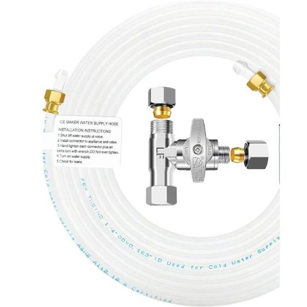 Purenat PEX Refrigerator Water Line Kit with Valve - Model PUREUS-RWLK02