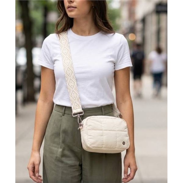 Telena Quilted Crossbody Bag with Adjustable Straps