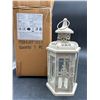Image 2 : Decorative Hexagonal Lantern with Glass Panels
